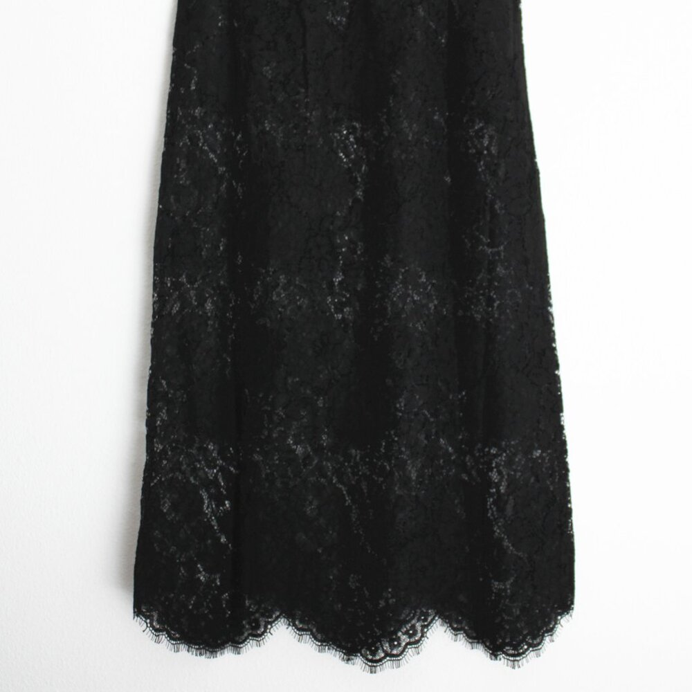Doen Black Sheer Lace Midi Skirt - Picture 10 of 11